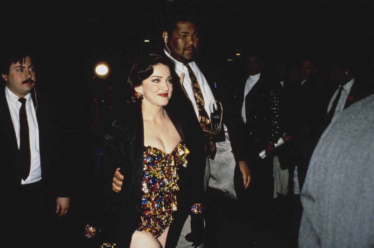 Madonna at the premiere of 