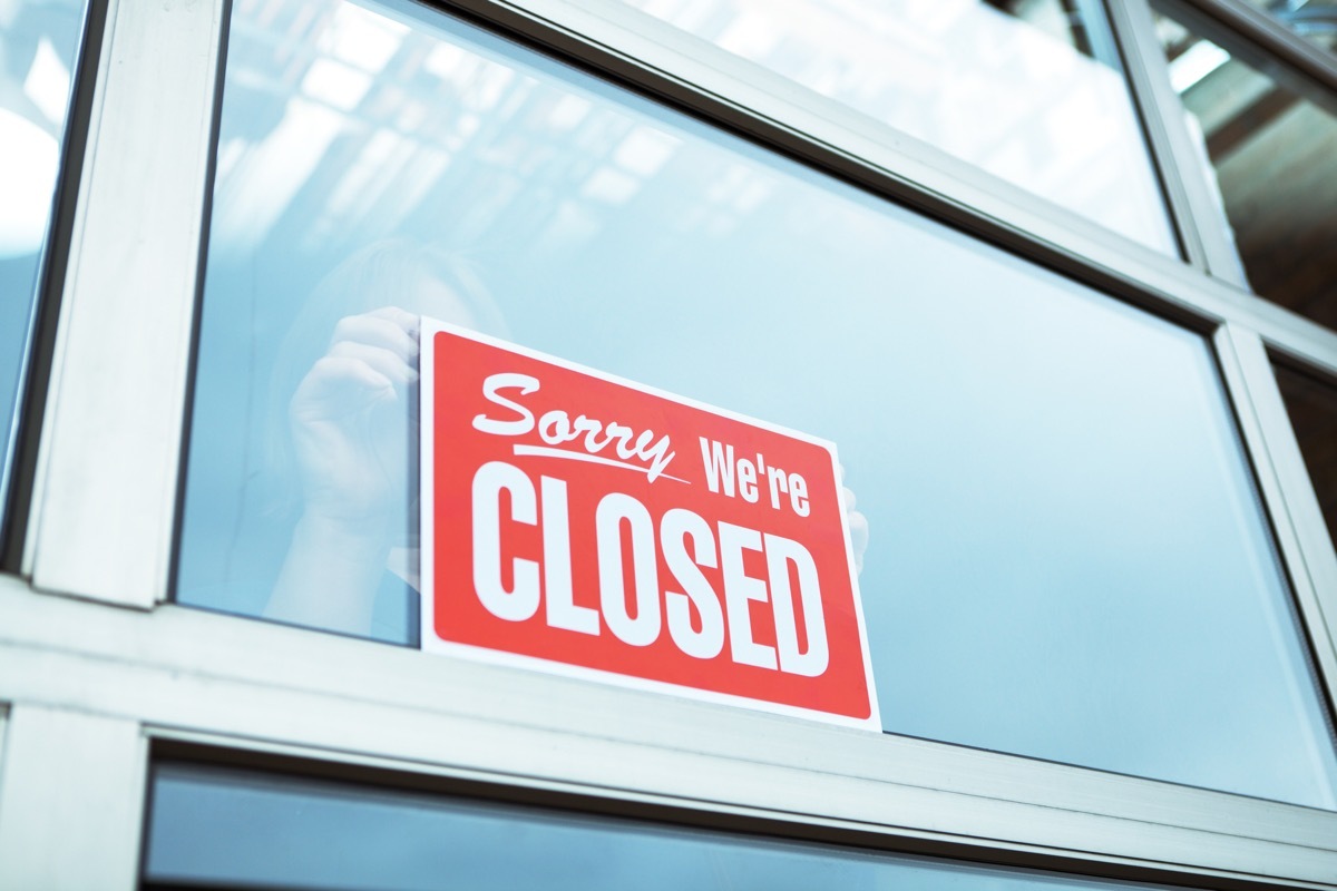 store closed sign in window