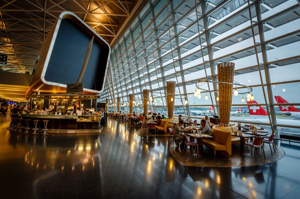 interior of zurich airport