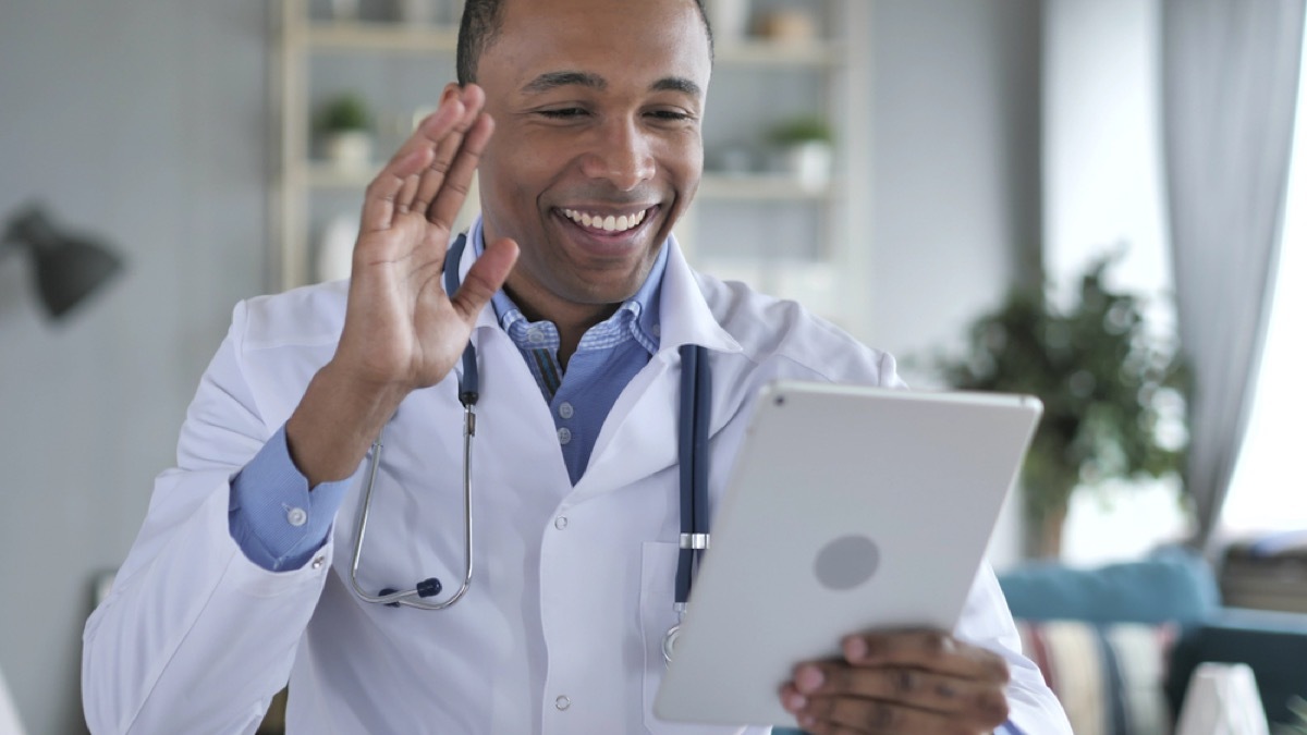 black doctor teleconferences on ipad