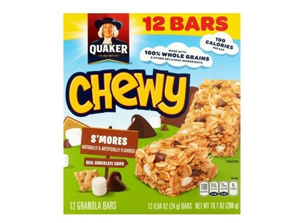 quaker chewy smores  granola bars