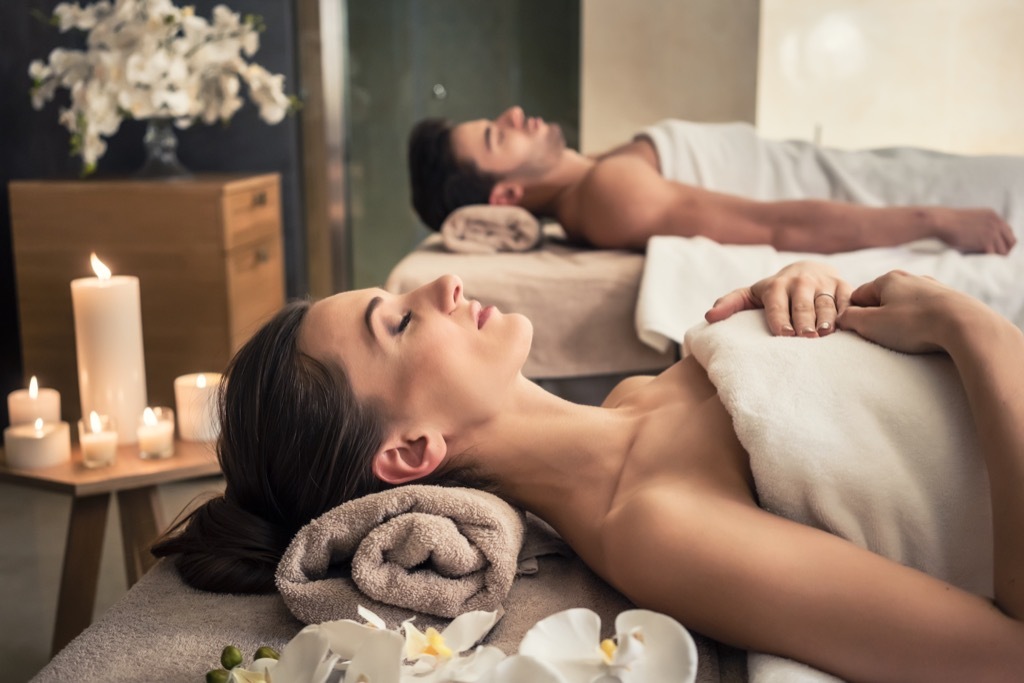 couple getting massage together