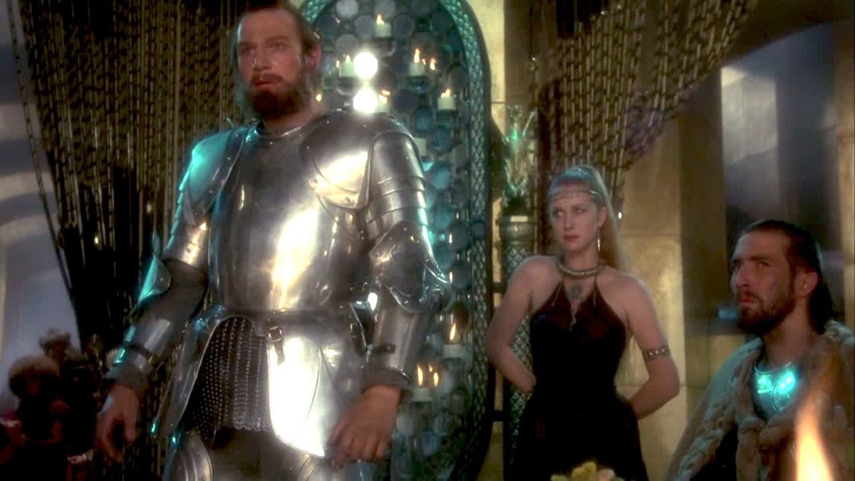 Liam Neeson and Helen Mirren in Excalibur