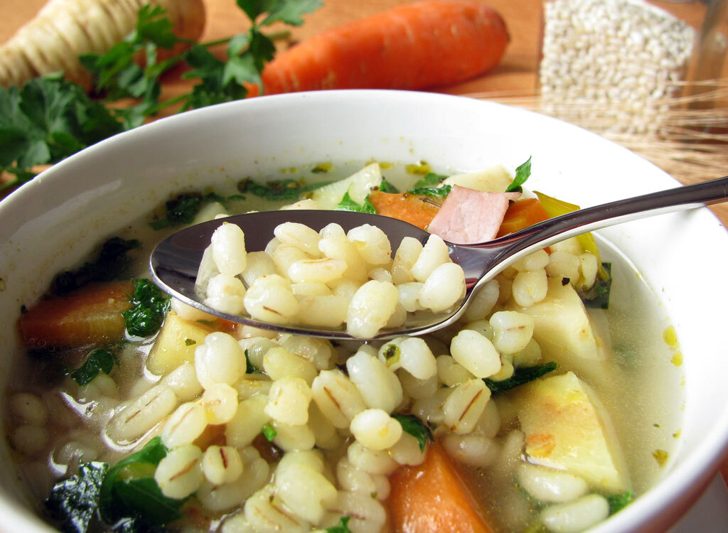 barley soup high fiber foods