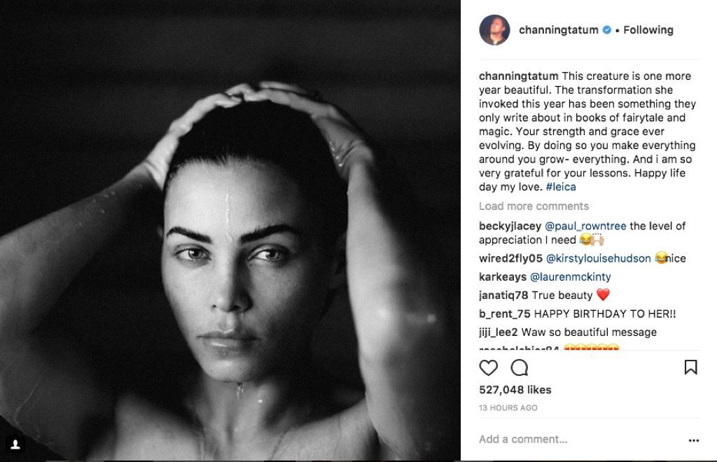 channing tatum wishes wife happy birthday on instagram