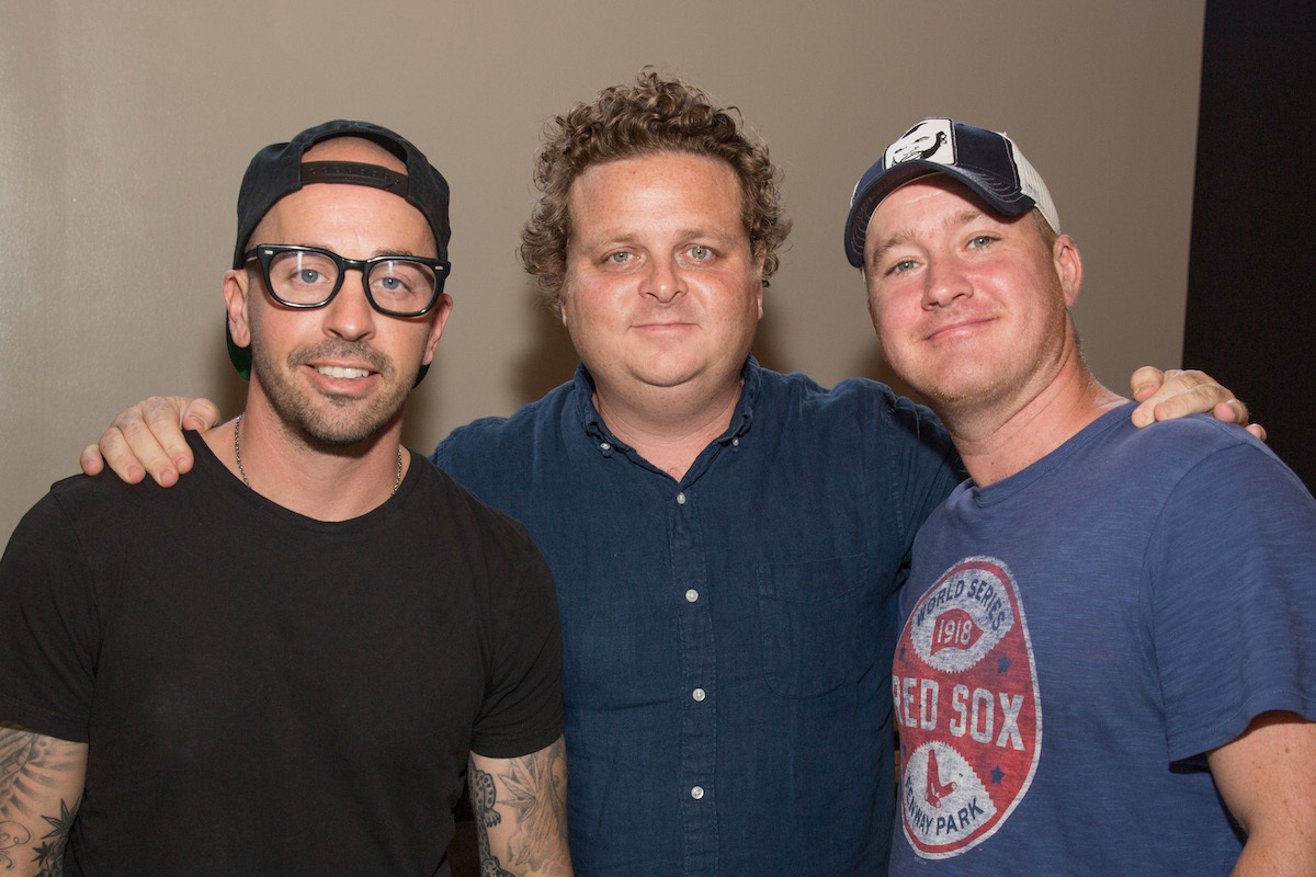 Chauncey Leopardi, Patrick Renna, and Tom Guiry at the Alama Drafthouse Rolling Roadshow screening of 