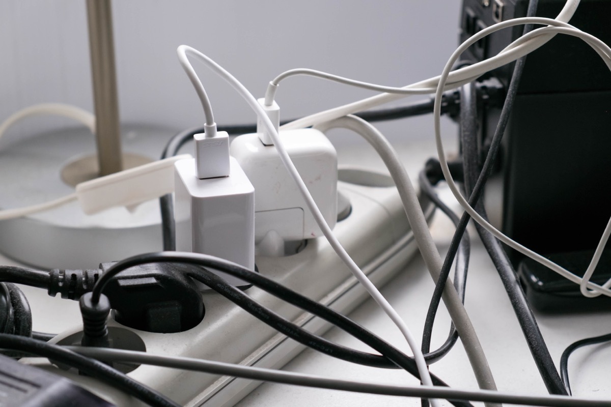 overloaded power strip