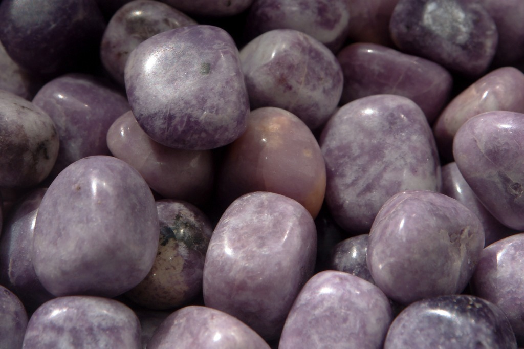 Mineral stone Lepidolite 