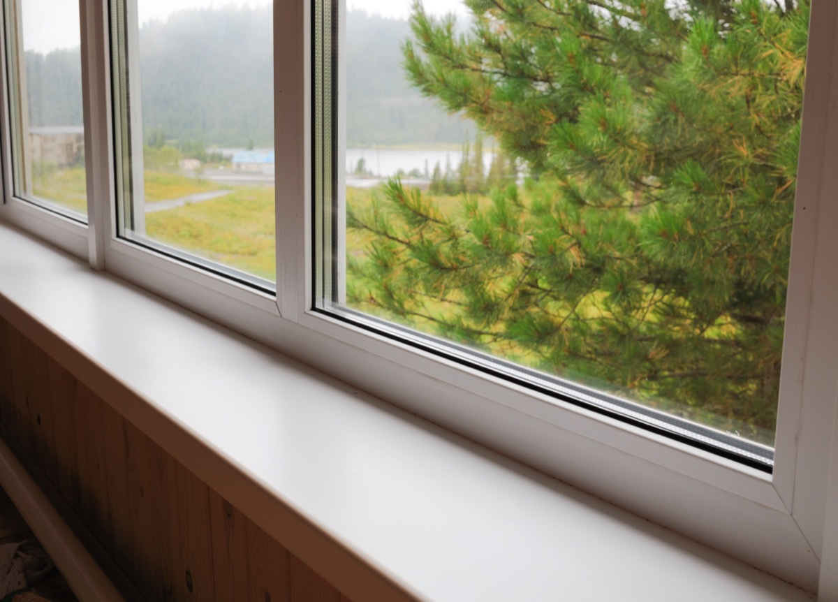 window sill in home