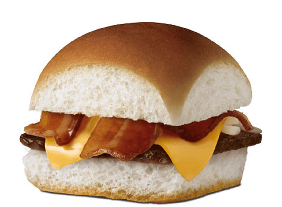 Bacon cheese slider