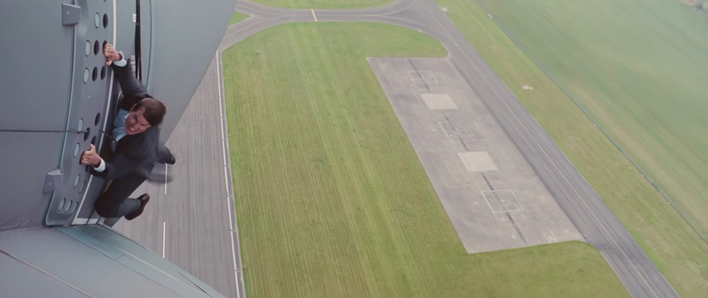 Tom Cruise Hanging Off Plane Mission Impossible