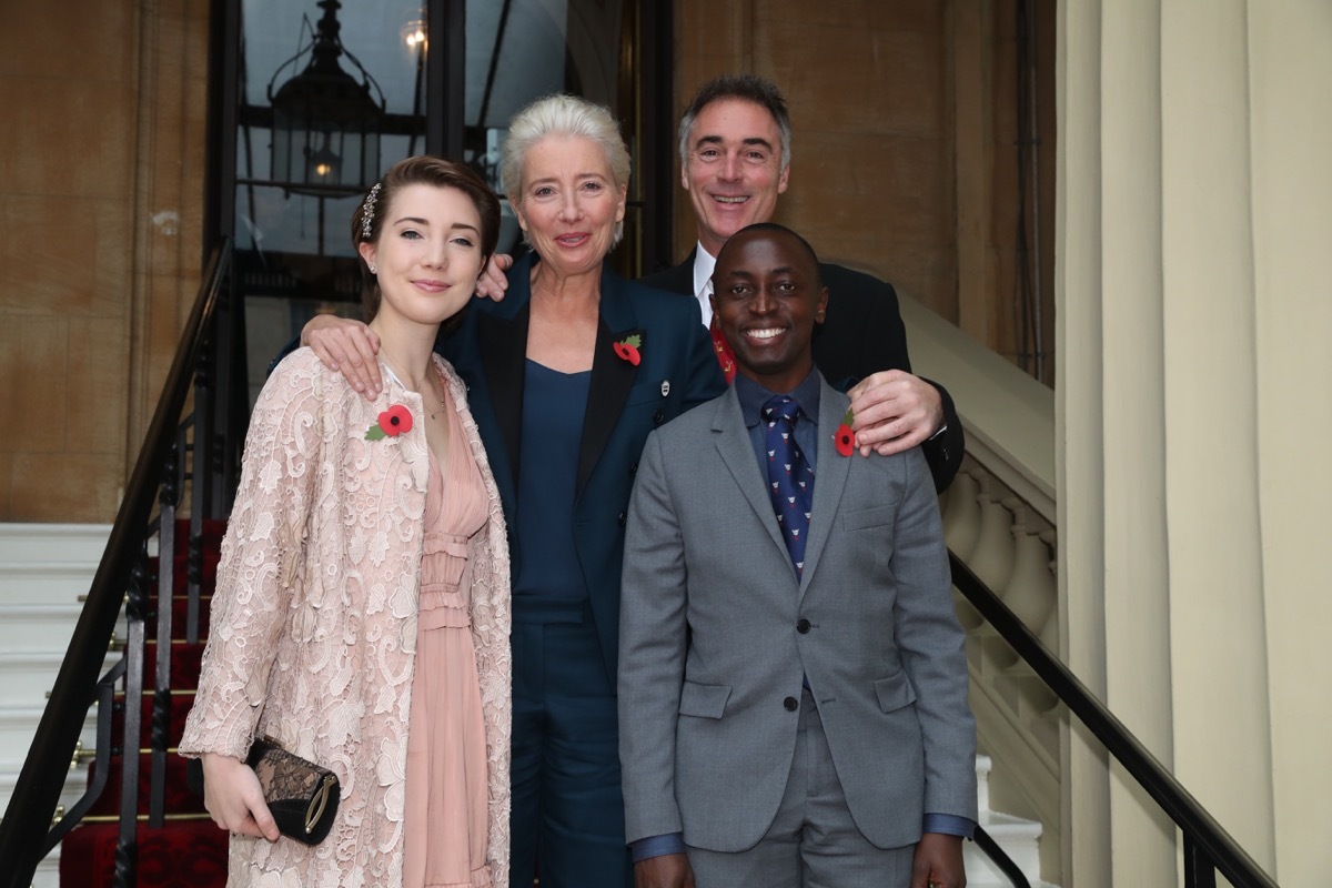 Tindyebwa Agaba Wise, Greg Wise, Gaia Wise, and Emma Thompson