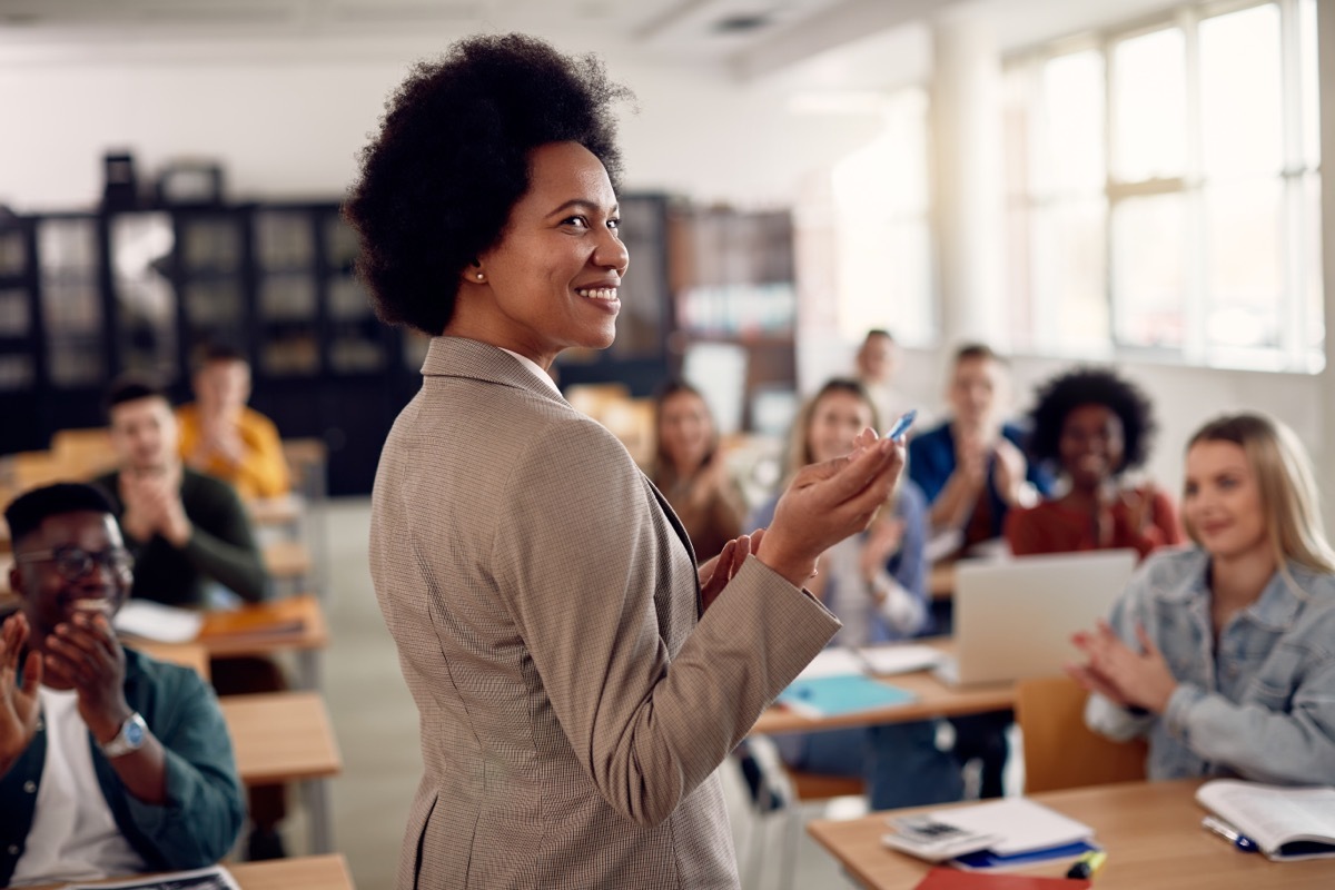 professor leading class