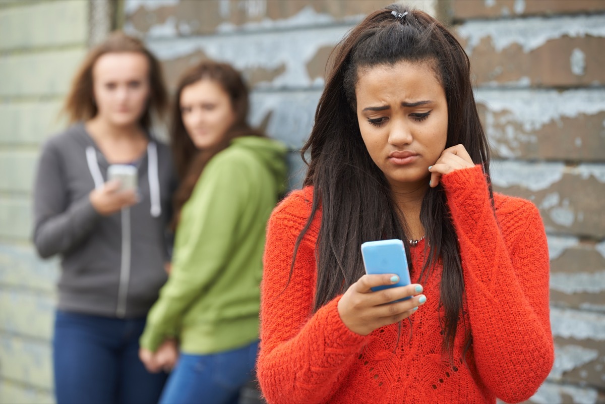 girls cyberbullying a classmate, new words coined