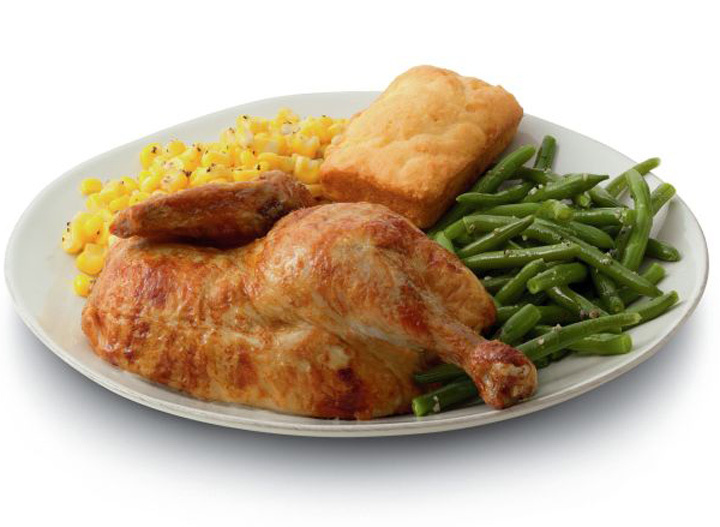 Boston Market half chicken meal