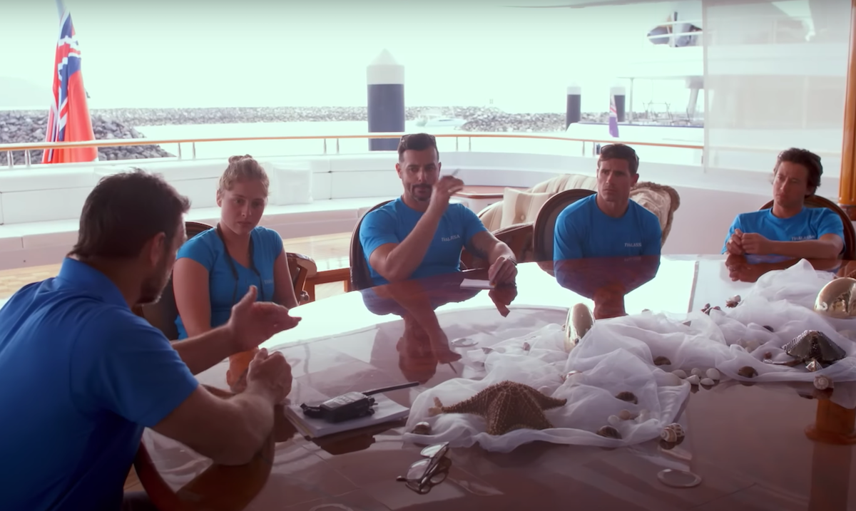 Cast members on Below Deck Down Under