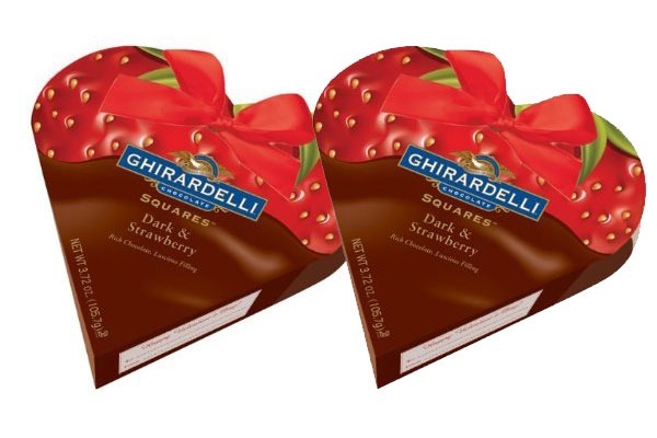 Valentines Candy Ranked Ghirardelli Squares Dark Strawberry