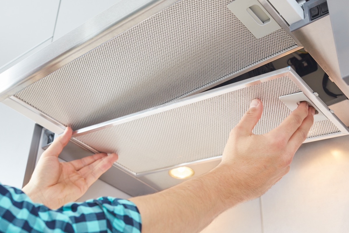 Repairing oven stove hood