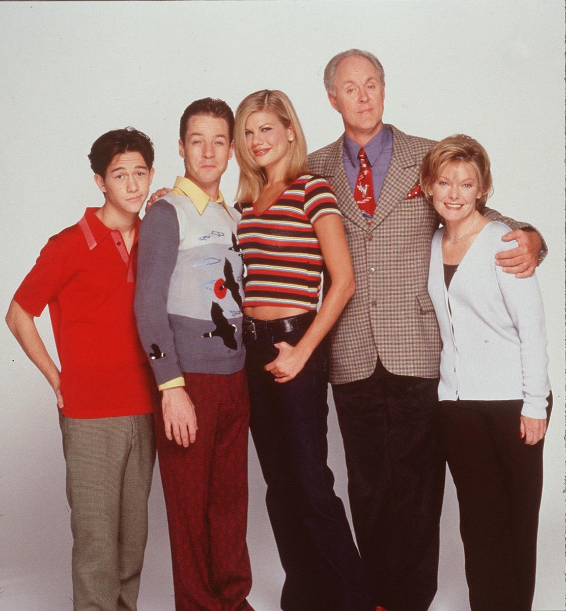 Joseph Gordon-Levitt, French Stewart, Kristen Johnston, John Lithgow and Jane Curtin in 3rd Rock From the Sun