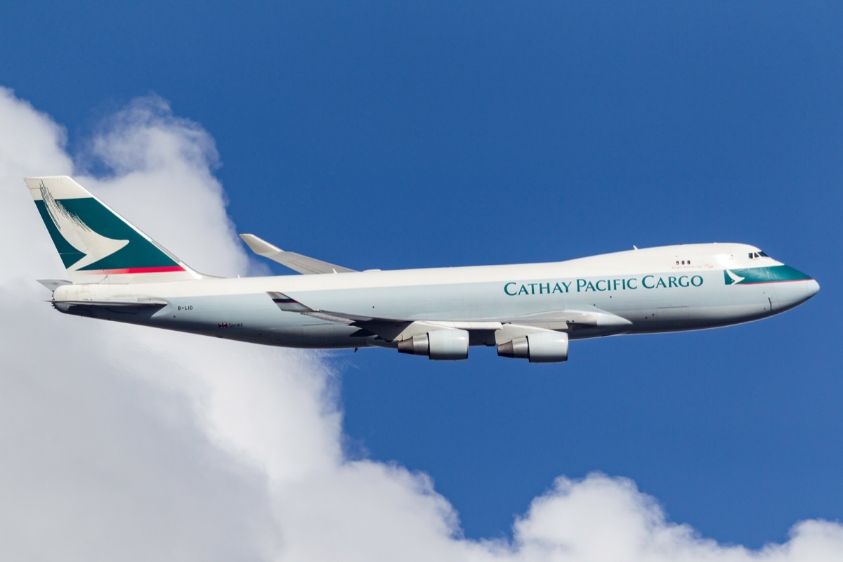 cathay pacific plane midair