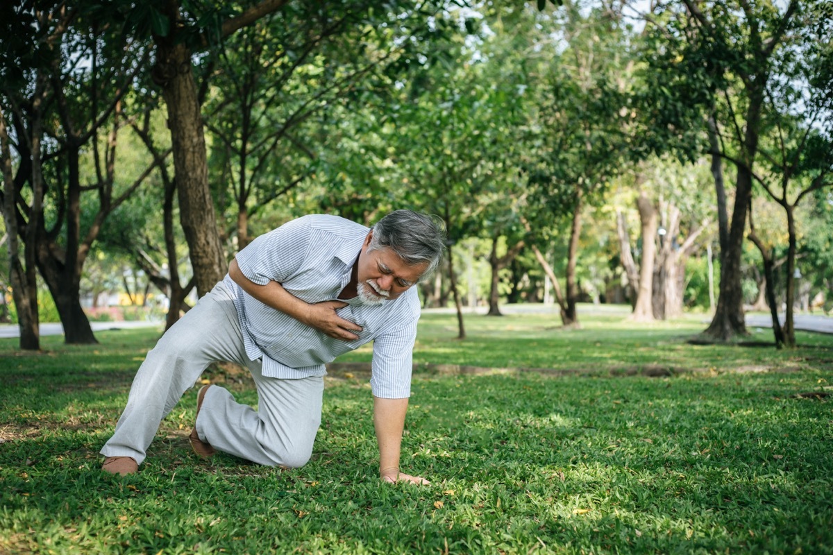 Man having a stroke