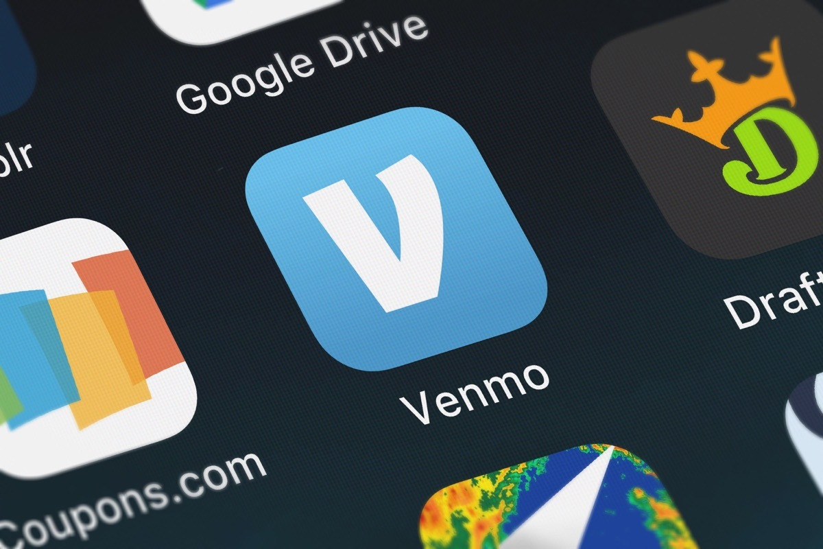 venmo app on a screen, modern tech
