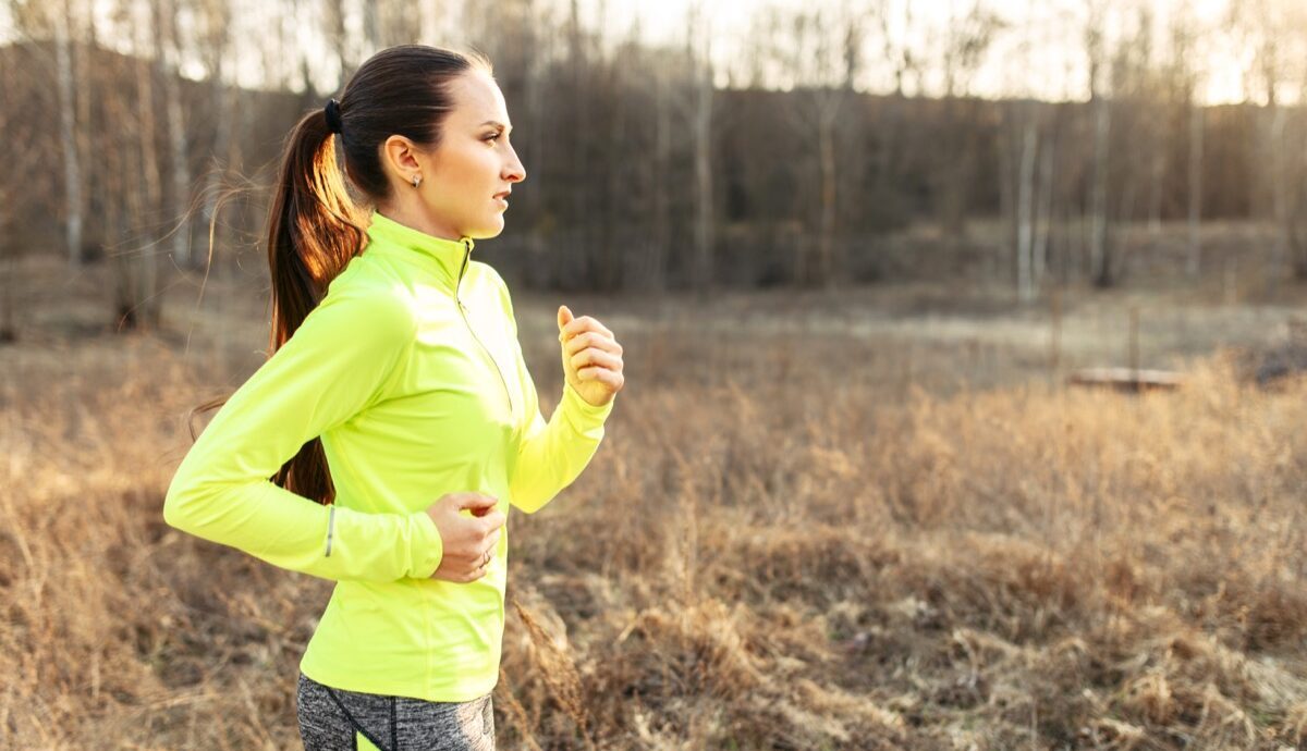 Woman exercising going for a run in the morning