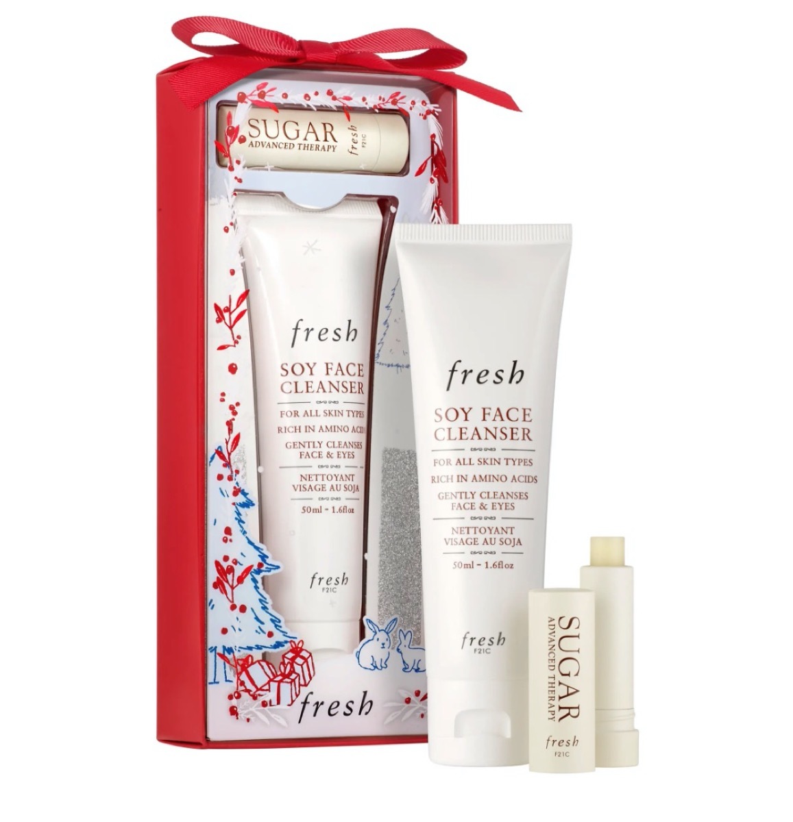 soy face cleanser set 