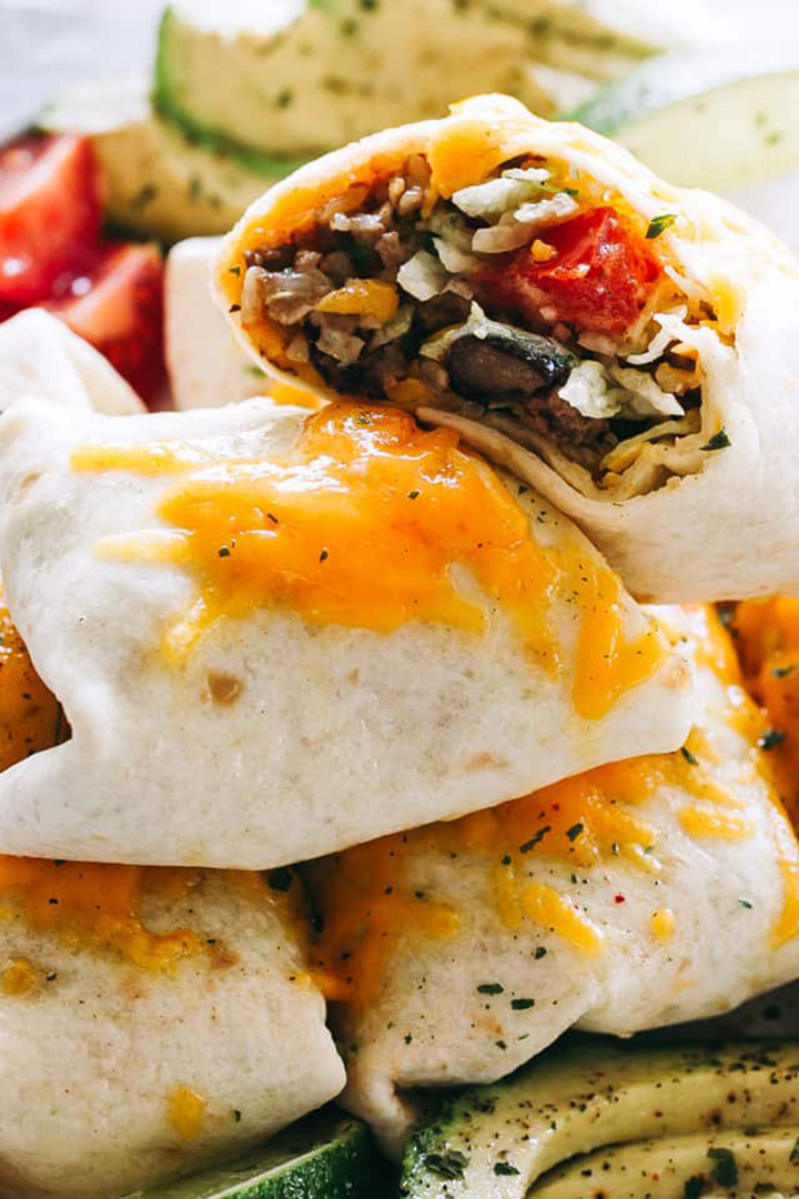 Beef burritos