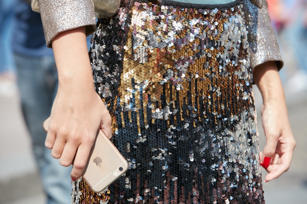 things no woman over 40 should own sequined denim