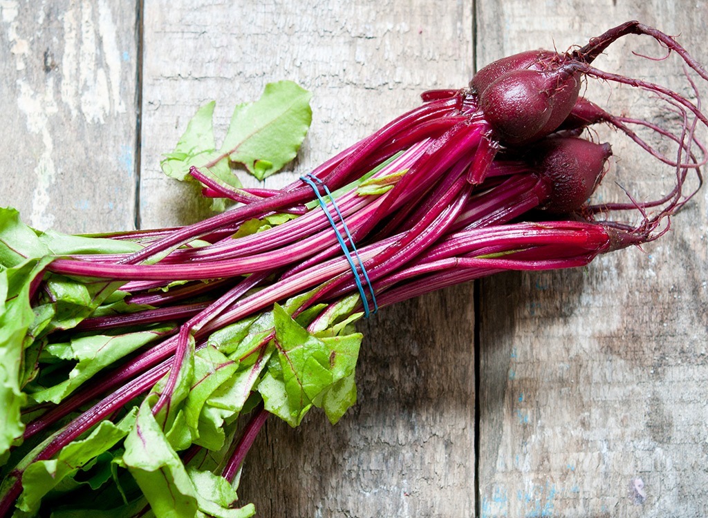 Fresh rooted beets