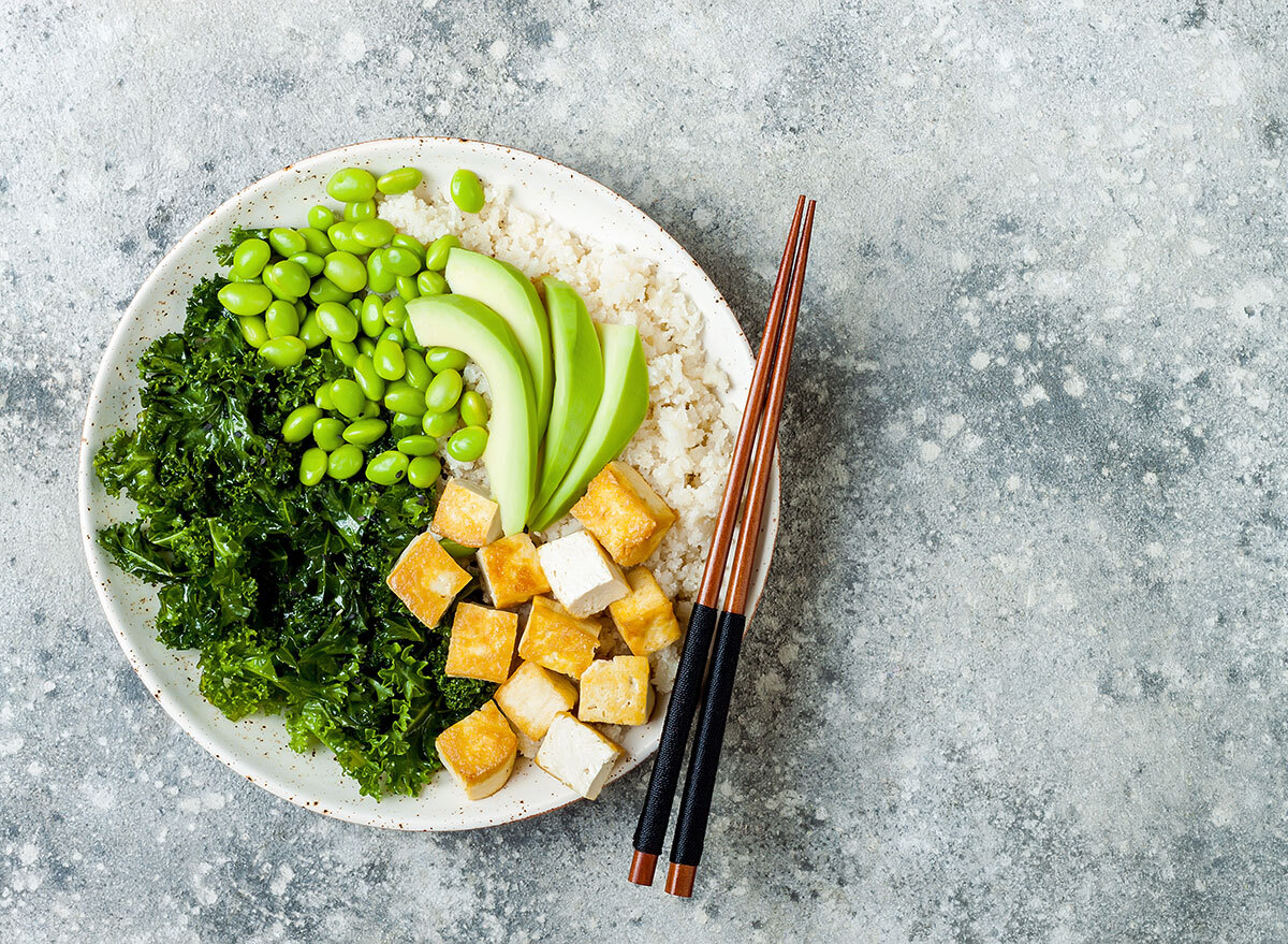 Cauliflower poke bowl