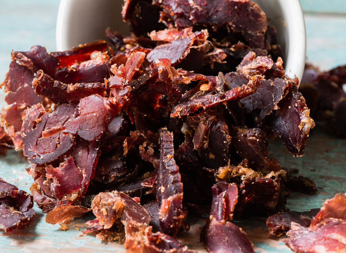 Dried beef jerky biltong