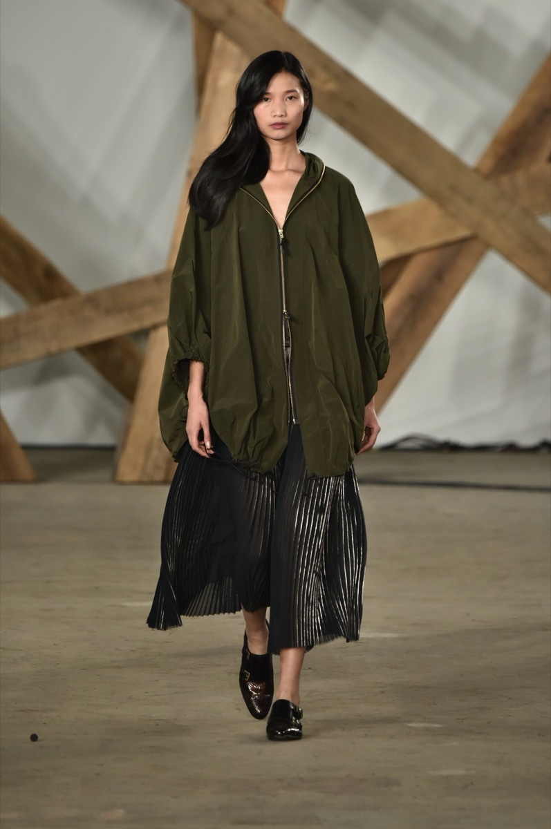 NEW YORK, NY - FEBRUARY 03: A model walks the runway at the Billy Reid fashion show during New York Fashion Week Men's Fall/Winter 2016 on February 3, 2016 in NYC. - Image