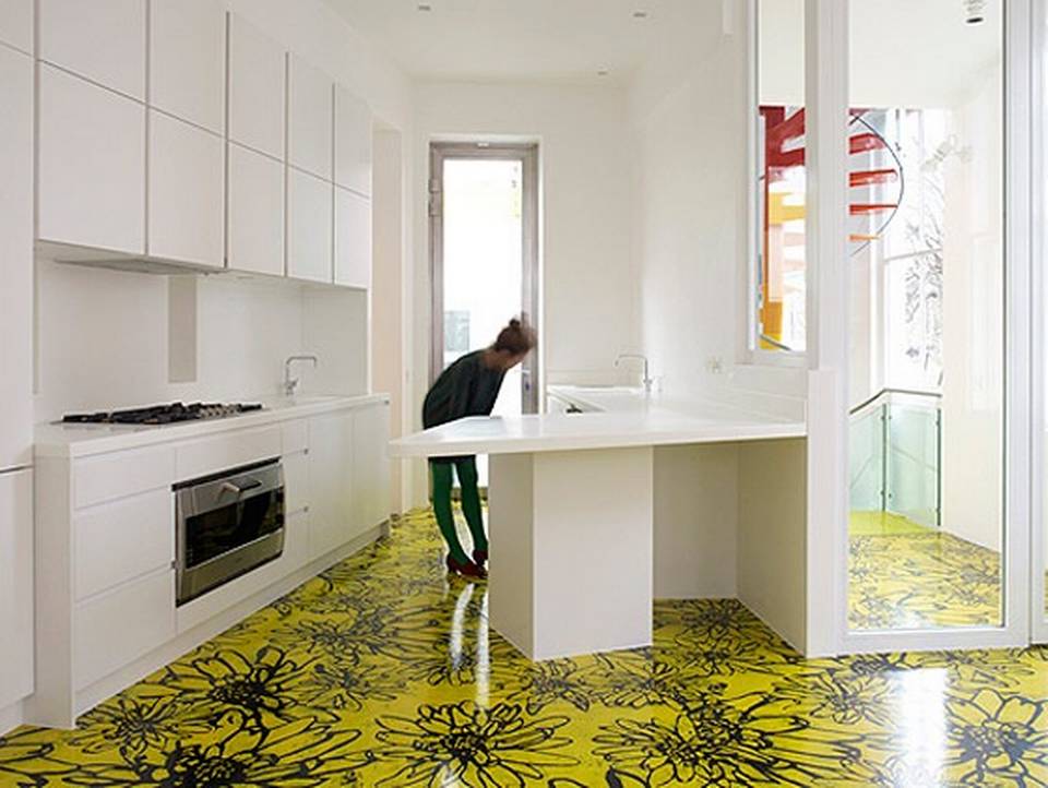 Bright colors in kitchen design