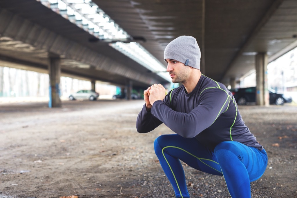 tendon exercise squat frog stretch