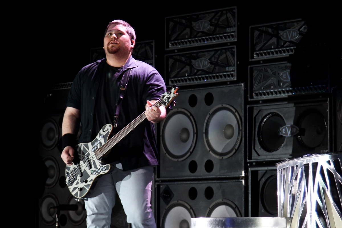 Wolfgang Van Halen playing guitar