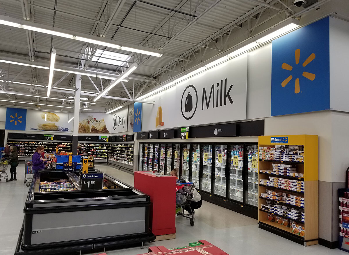 milk section walmart