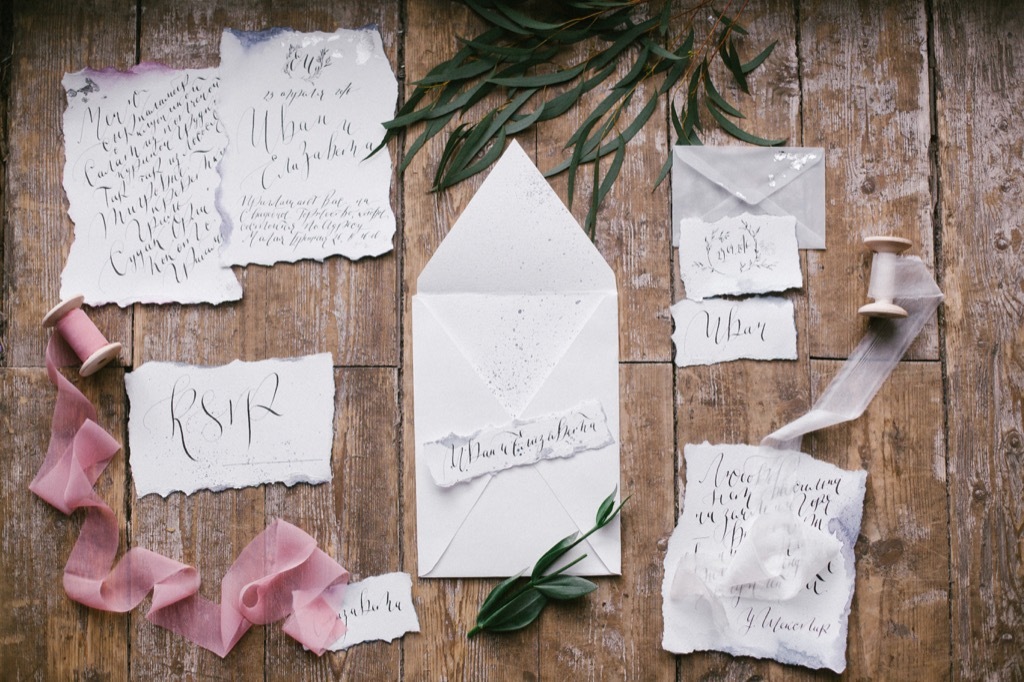 wedding invitations 20 Old-Fashioned Wedding Traditions That Nobody Does Anymore