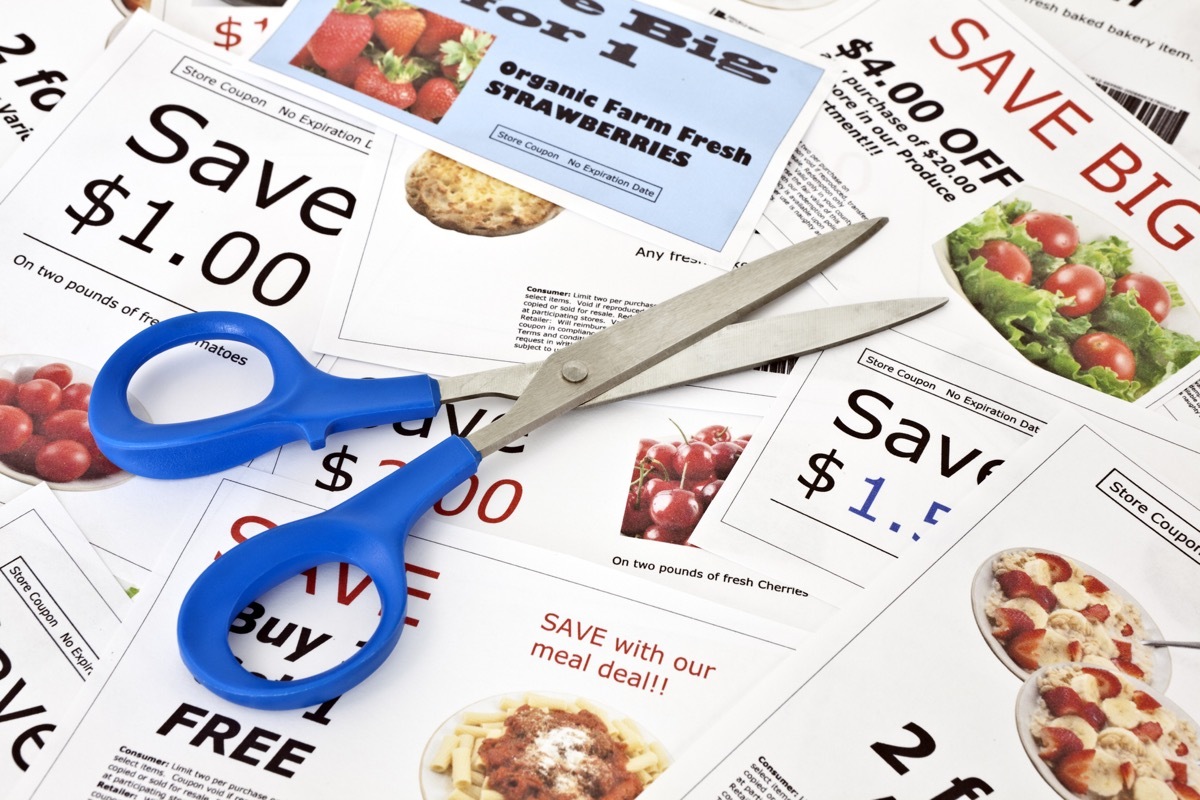 cutting coupons