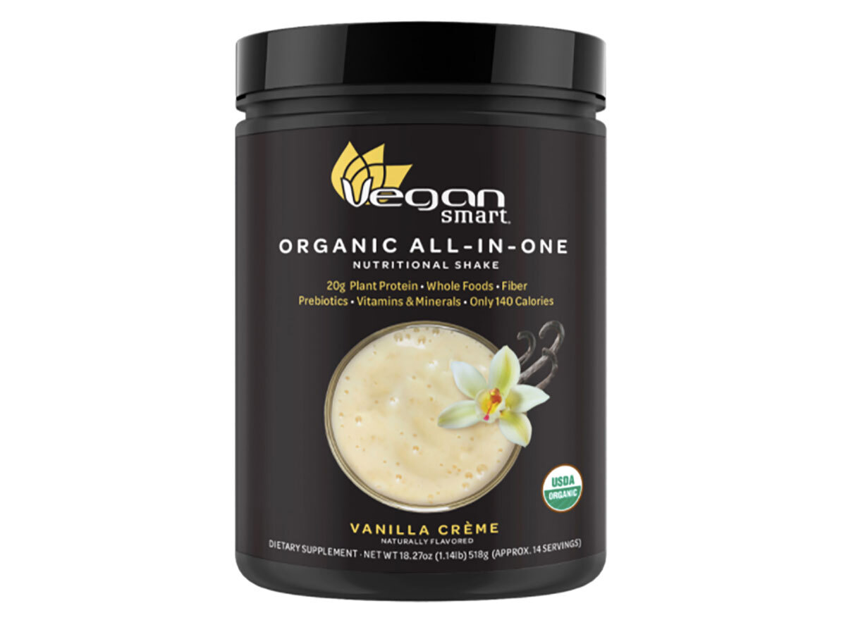 tub of vegansmart protein powder