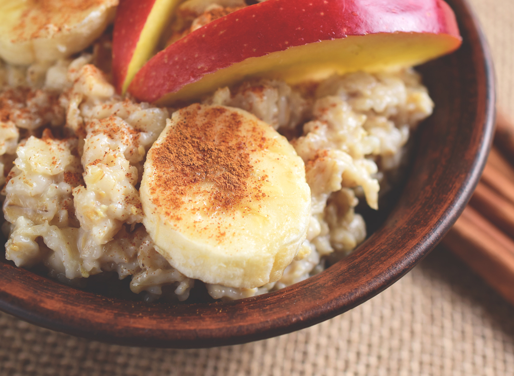 Cinnamon oatmeal apple banana