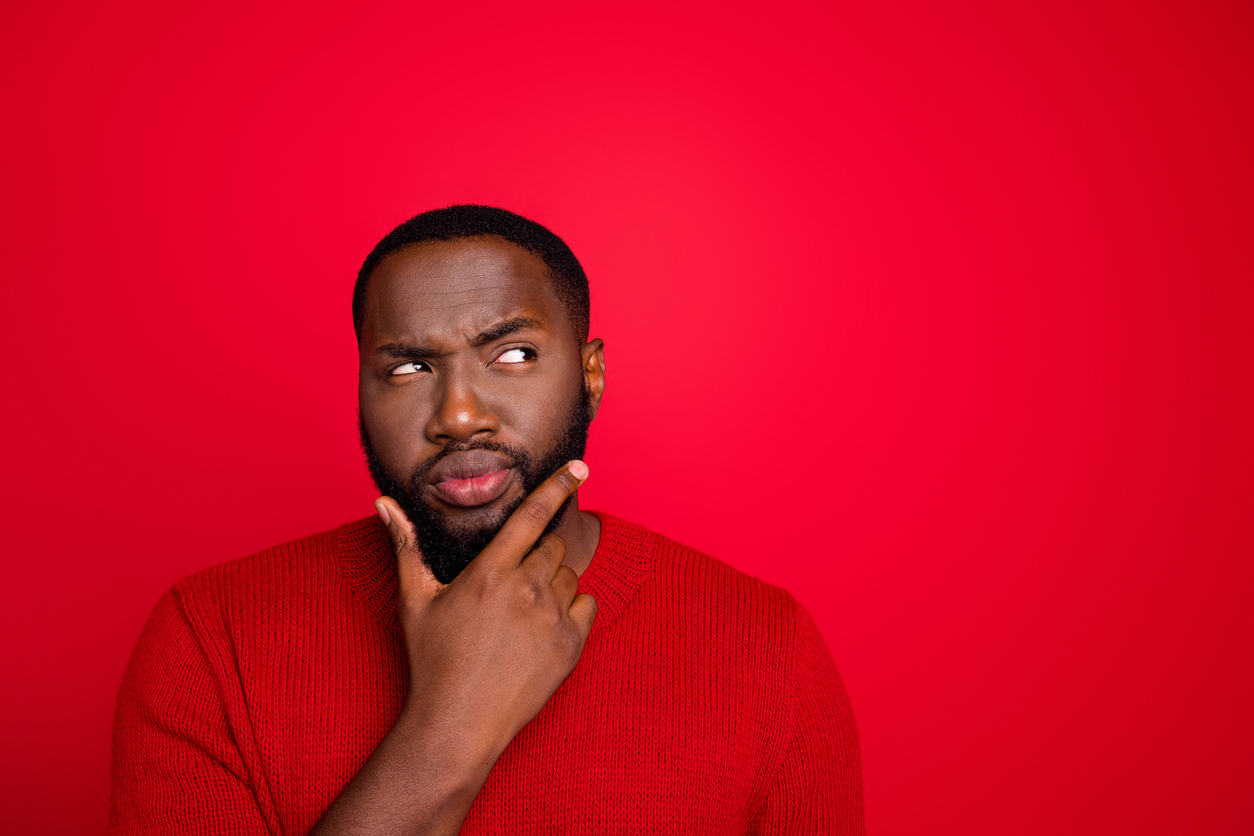 man scratching his beard thinking - tricky brain teasers