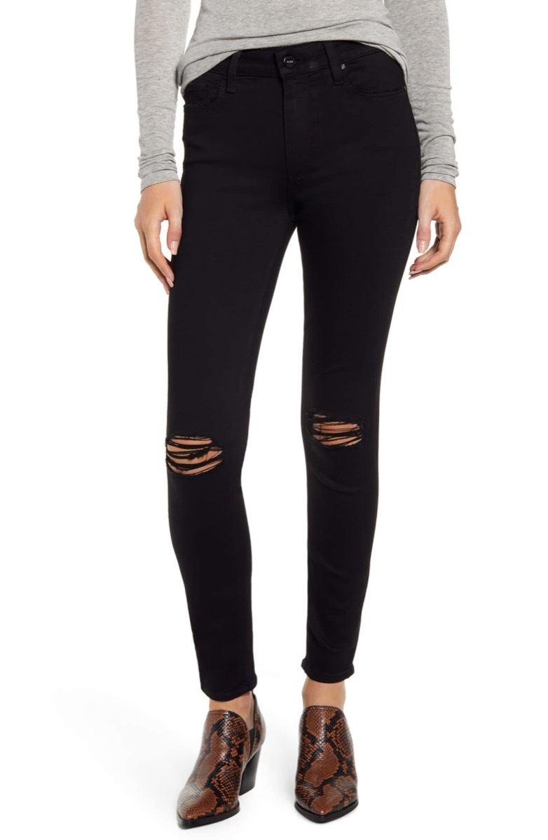 black ripped jeans, Nordstrom anniversary sale