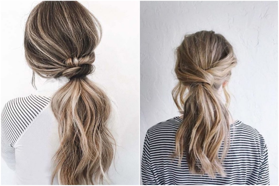 Knotted Low Ponytail | 12 Pretty Long Hairstyles for Fall 2019 | Her Beauty