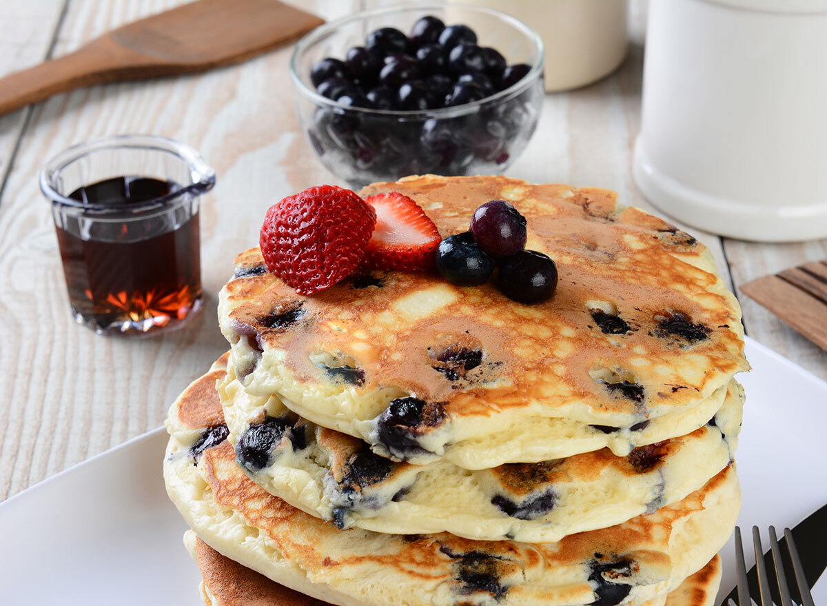 Blueberry pancakes