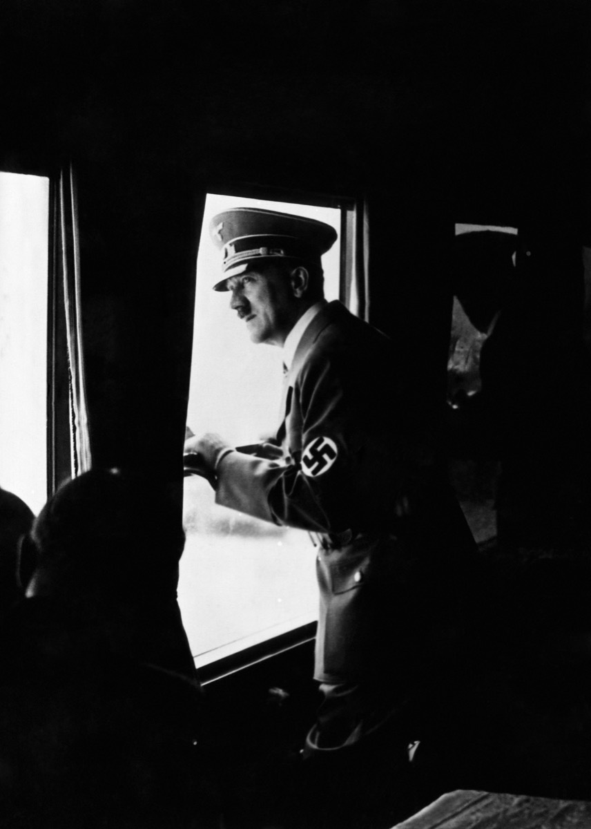 Adolf Hitler, on a 12-hour train trip through Italy, May 1938