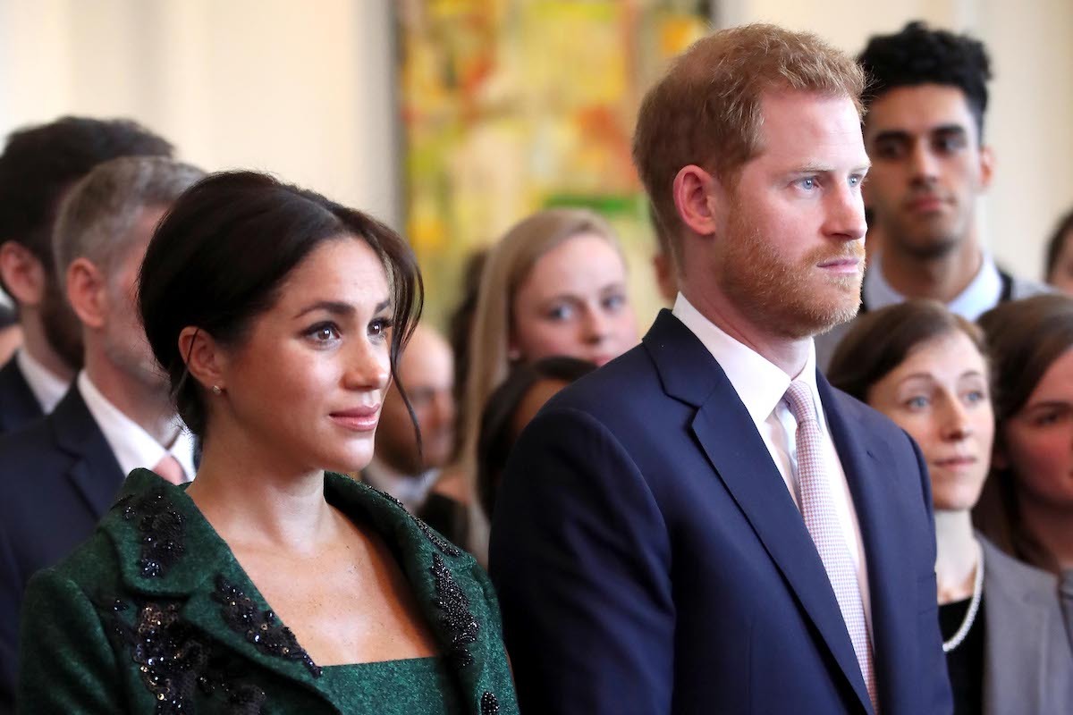 Meghan, Duchess of Sussex and Prince Harry, Duke of Sussex watch a musical performance as they attend a Commonwealth Day Youth Event at Canada House on March 11, 2019 in London, England.