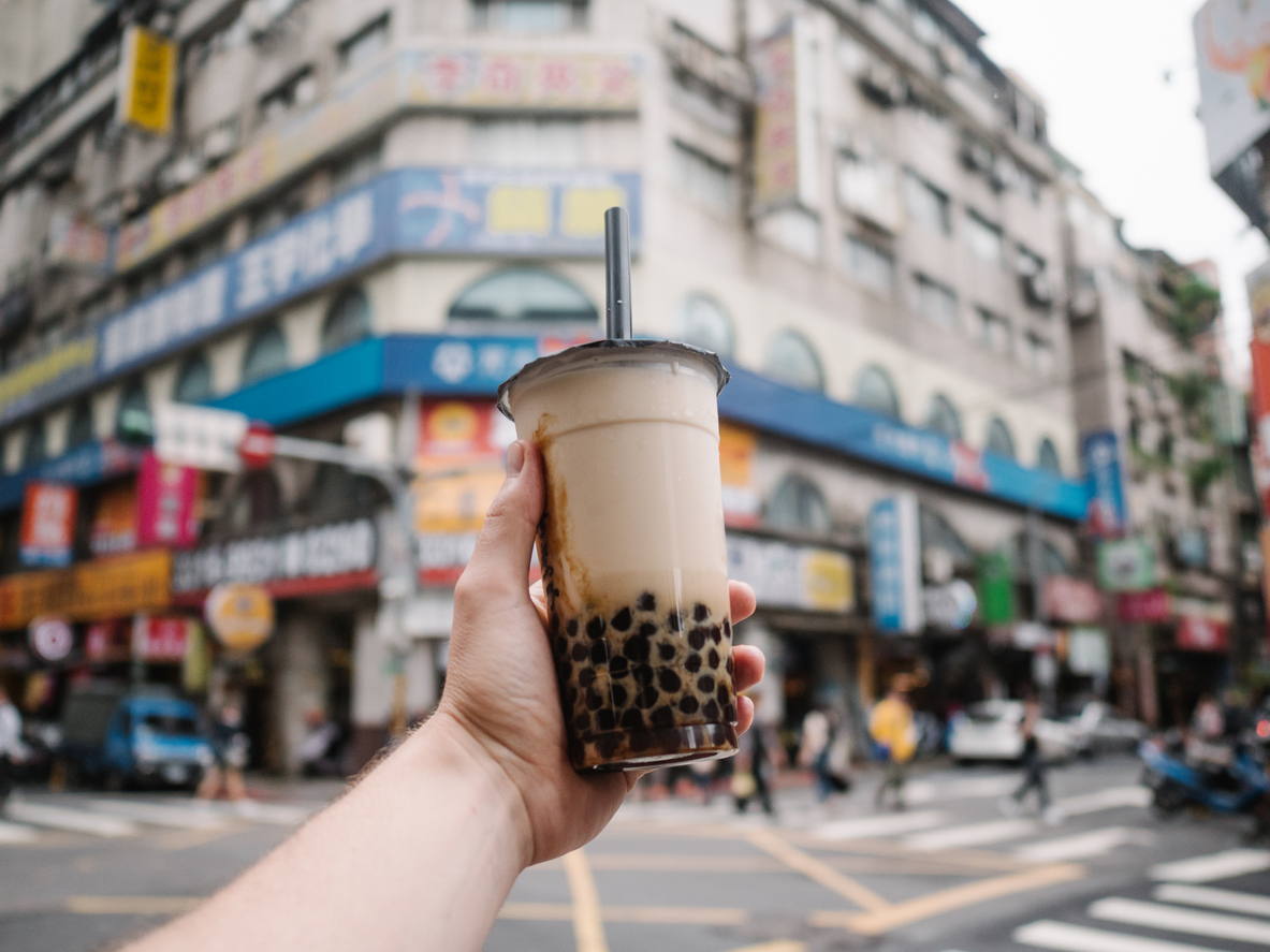 boba tea with tapioca