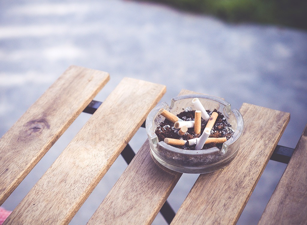 cigarettes in ash tray